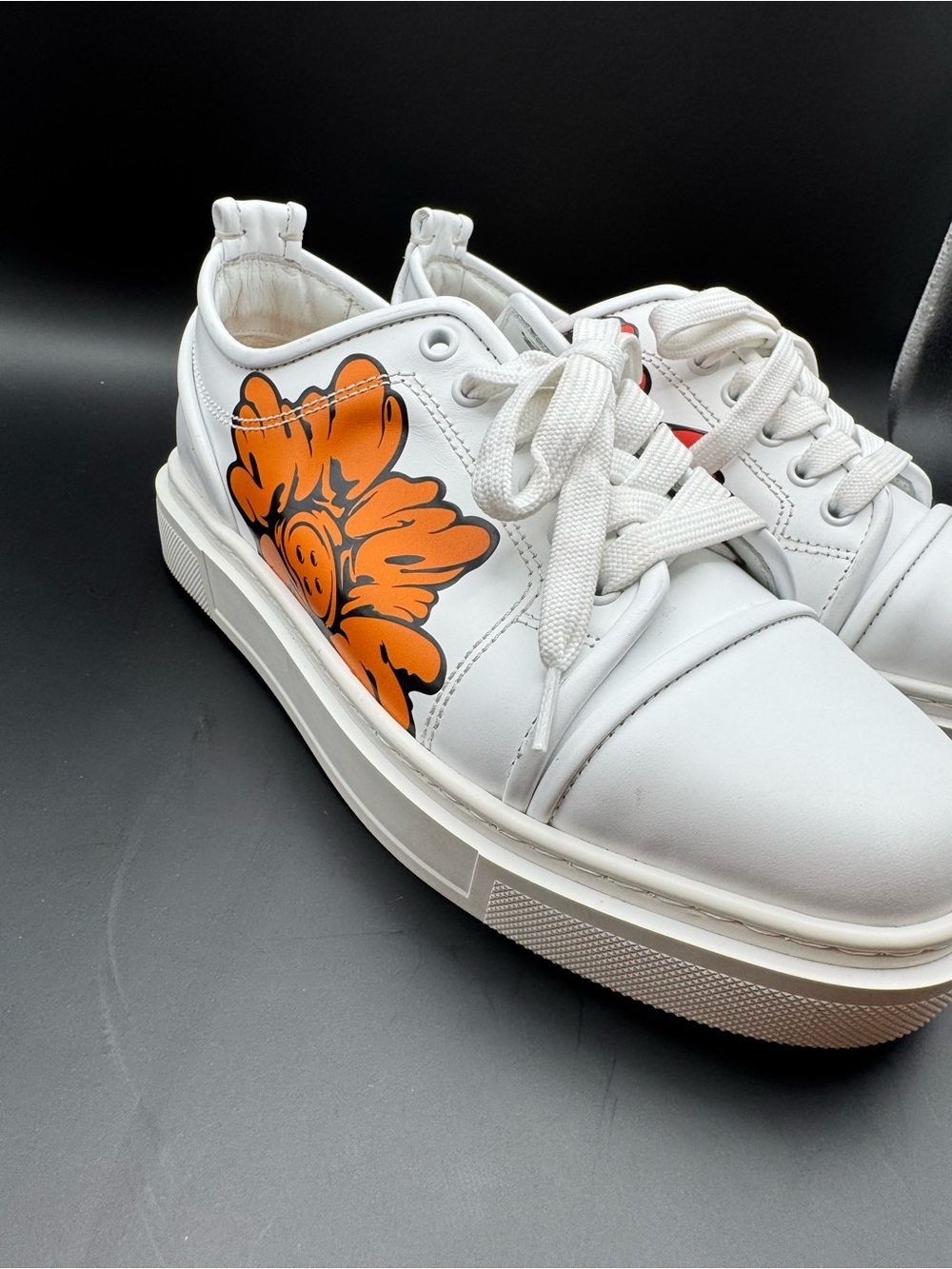 Christian Louboutin Adolon Donna Shun Sudo Button Flower Sneakers EU 39 - Picture 5 of 10